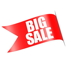 Image showing Red big sale label