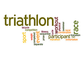 Image showing Triathlon word cloud