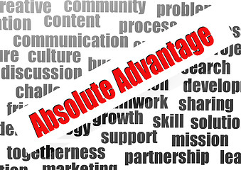 Image showing Absolute advantage word cloud