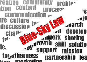 Image showing Blue-sky Law word cloud