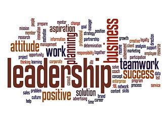 Image showing Leadership word cloud