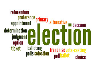 Image showing Election word cloud