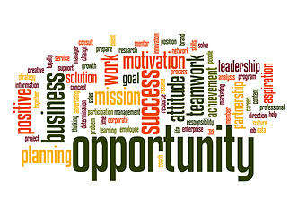 Image showing Opportunity word cloud