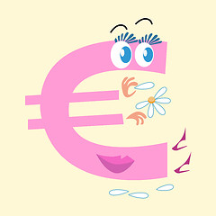 Image showing Euro sign national currency Europe
