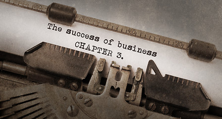 Image showing Vintage typewriter