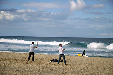 Image showing beach mixing