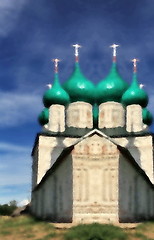 Image showing  green dome of Cathedral 