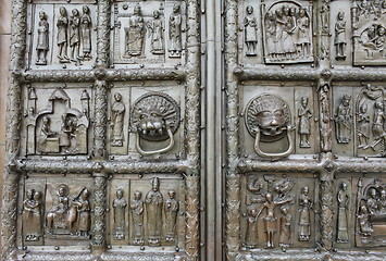 Image showing richly decorated ancient gates