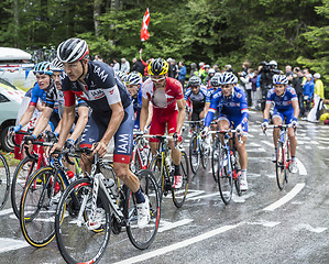 Image showing The Peloton in Full Effort