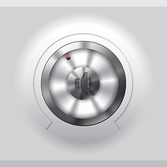 Image showing Cool metallic volume knob design