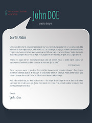 Image showing Speech bubble shaped cover letter