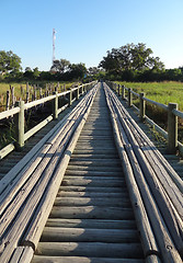 Image showing wooden bridge