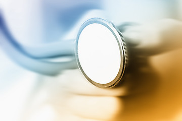 Image showing Young doctor with stethoscope.