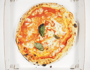 Image showing Margherita pizza carton