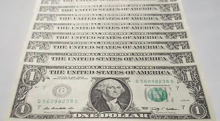 Image showing Dollar notes 1 Dollar