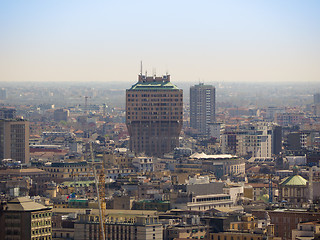 Image showing Milan aerial view