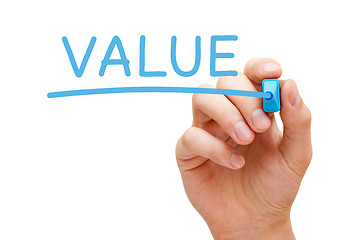 Image showing Value Blue Marker