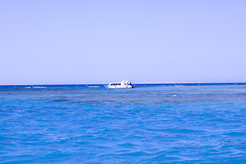 Image showing Ship on a water background