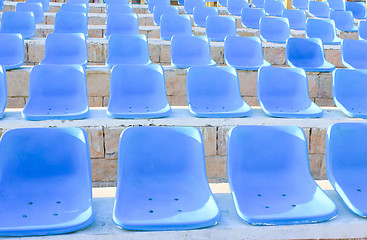 Image showing Blue Chairs.