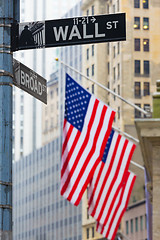 Image showing Wall street, New York, USA.
