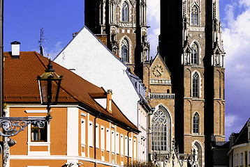 Image showing Wroclaw Cathedral in Ostrow Tumski, Poland