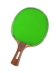 Image showing Pingpong racket isolated on white background