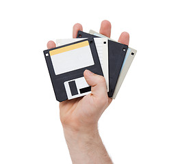 Image showing Floppy disk, data storage support 