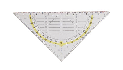 Image showing Protractor isolated