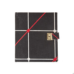 Image showing Very old diary with lock