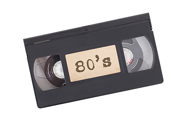 Image showing Retro videotape isolated on white