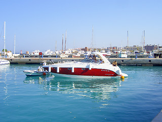 Image showing white yacht 