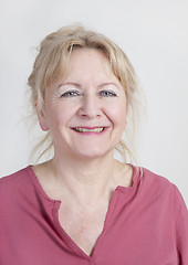 Image showing older woman studio portrait