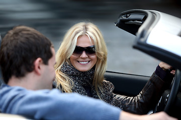 Image showing Couple in the car