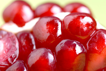 Image showing Pomegranate seeds close up