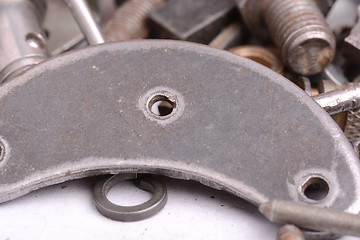 Image showing Different screws and other parts, close up