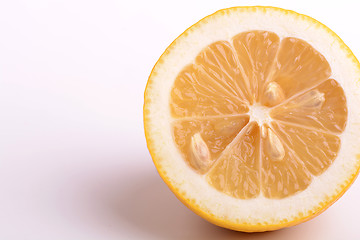 Image showing juicy ripe lemons close up