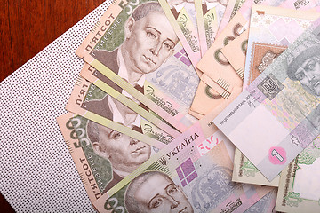 Image showing Background of the Ukrainian money hryvnia