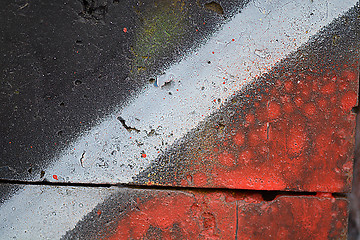 Image showing classic grunge texture of aging painted wall