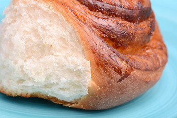 Image showing close up, a slice of traditional bread