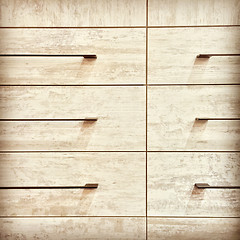 Image showing Modern dresser with metal handles