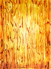 Image showing Vintage orange wood background