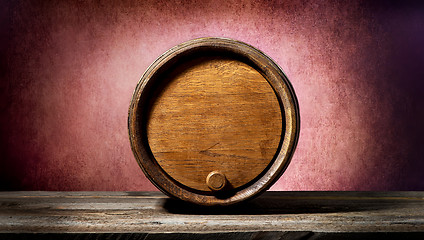 Image showing Barrel on pink