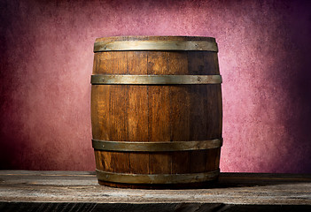 Image showing Barrel on pink background