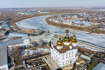 Image showing Aerial view on Holy Trinity Monastery