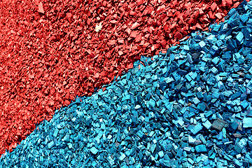 Image showing Red blue chips