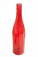 Image showing Glass empty bottle on a light background.