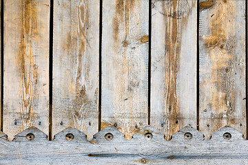 Image showing Shabby wall from wooden planks. wood texture