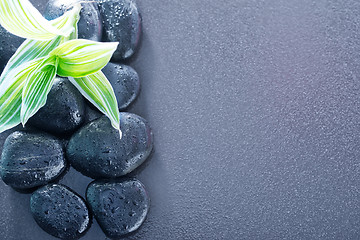 Image showing black stones