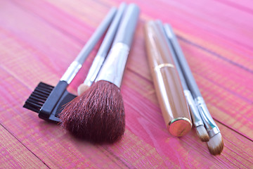 Image showing brushes for cosmetic