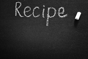 Image showing black board for recipe